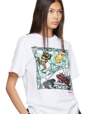 Butter Goods "Tree Frog" Graphic T-Shirt in White, Size S